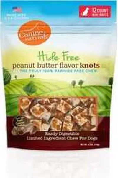 4.2 oz. Canine Naturals Peanut Butter Chew-Mini Knot 12Pk - Health/First Aid